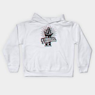 Retro 3D Glasses Style - Robby the Robot Kids Hoodie